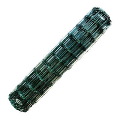 The Mesh Company 100 x 100mm Hole Green PVC Coated Euro Fence Mesh - 1m x 20 Metre Roll