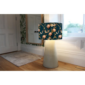 The Moon, Butterflies & Flowers (Ceiling & Lamp Shade) / 45cm x 26cm / Lamp Shade