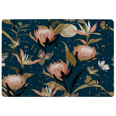 The Moon Butterflies & Flowers Special Soft Home Rug
