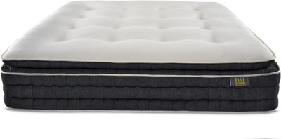 The Moonstone Natural Pocket Sprung, King Mattress, Luxury Wool Handcrafted, Pressure Relief Pillowtop, Temperture Controlled