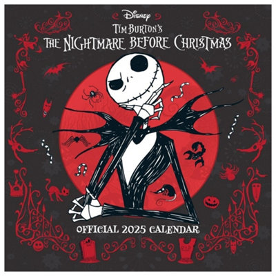 The Nightmare Before Christmas 2025 Square Wall Calendar Multicoloured ...