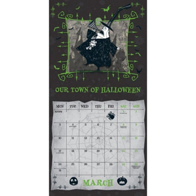The Nightmare Before Christmas 2025 Square Wall Calendar Multicoloured ...