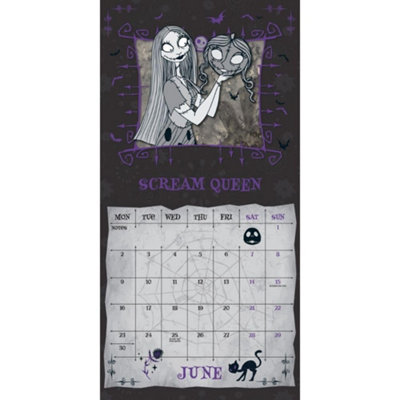 The Nightmare Before Christmas 2025 Square Wall Calendar Multicoloured ...