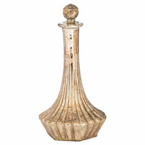The Noel Collection Burnished Decorative Decanter - L17 x W17 x H30 cm