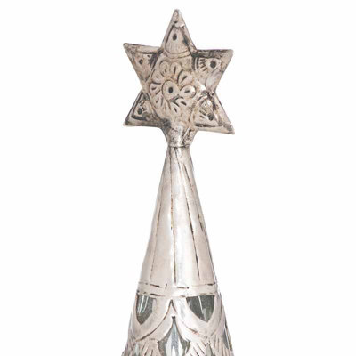 The Noel Collection Star Topped Glass Decorative Large Tree - 4