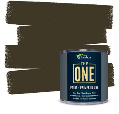 The One Paint Gloss Brown 1 Litre