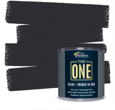 The One Paint Gloss Charcoal 2.5 Litre DIY at B&Q