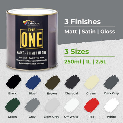 THE ONE Paint & Primer - Multi-Surface Indoor & Outdoor Paint, One Coat ...