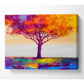 The Orange Tree Paradise Canvas Print Wall Art - Medium 20 x 32 Inches