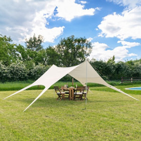 The Orchard Shelter Hexagonal shaped shelter 5m x 4.4m Cotton Canvas