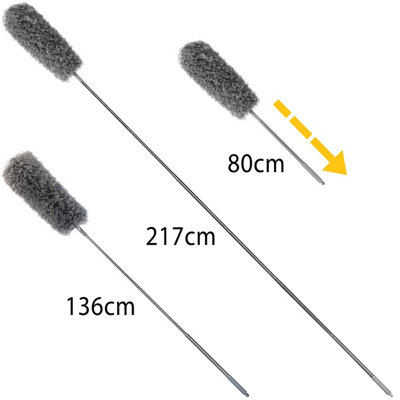 The Original Home Valet Super Reach Microfiber Bendable Duster Extends to 2.1 meters