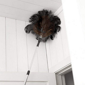 The Original Home Valet Super Sized Ostrich Feather Duster head 60cm long reach with extendible handle