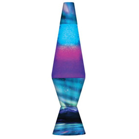 The Original Lava Lamp, Northern Lights, Purple/ Blue Retro Lava Lamp, 14.5" Tall