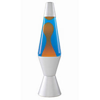 The Original Lava Lamp, Orange/Blue Retro Lava Lamp, 14.5" Tall