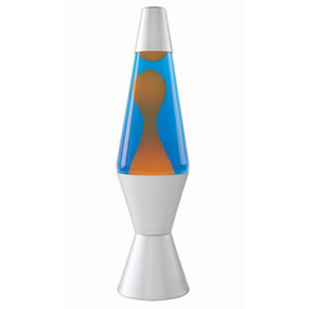 The Original Lava Lamp, Orange/Blue Retro Lava Lamp, 14.5" Tall