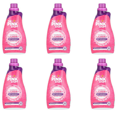 The Pink Stuff Colour Care Laundry Detergent 30 Washes - Pack of 6