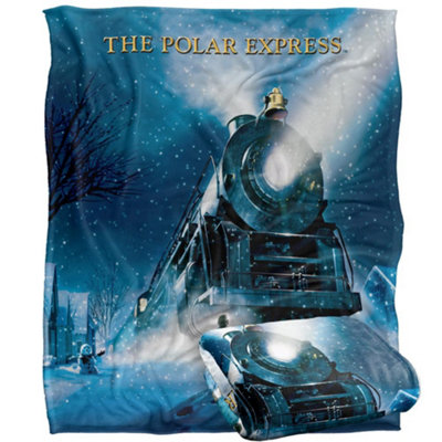 The Polar Express Movie Poster Blanket Multicoloured (One Size)