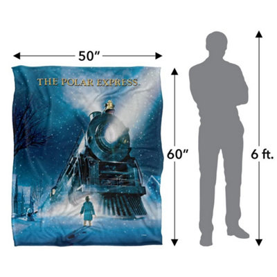 The Polar Express Movie Poster Blanket Multicoloured (One Size)