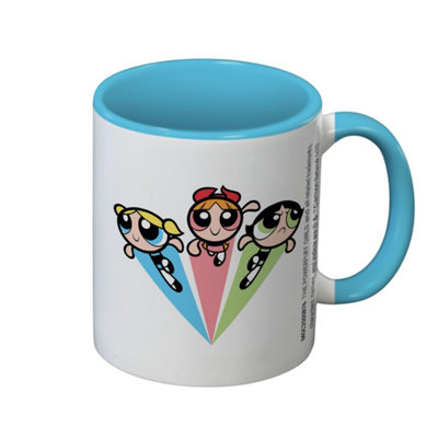 The Powerpuff Girls Trio Two Tone Mug Multicoloured (12cm x 7cm x 10.5cm)