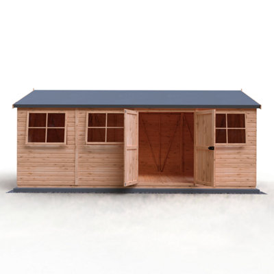The Premium Mammoth 10x20ft Workshop DD with interchangeable panels