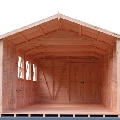 The Premium Mammoth 10x20ft Workshop DD with interchangeable panels - 4