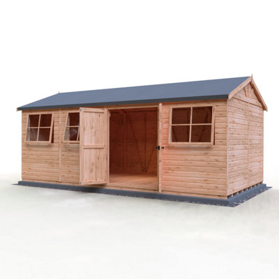 The Premium Mammoth 10x20ft Workshop DD with interchangeable panels - 5