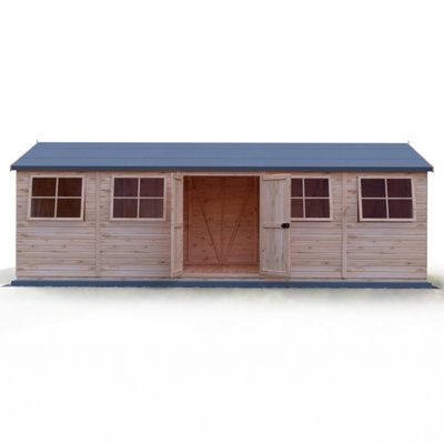 The Premium Mammoth 10x25ft Workshop DD with interchangeable panels