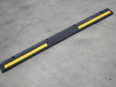 The Ramp People 2m Wheel Stop with Fixings Rubber Parking Block
