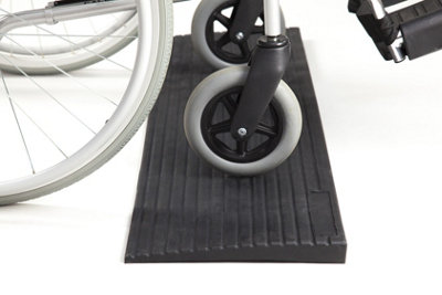 The Ramp People 4mm - 100mm Rubber Threshold Ramp 24mm - Rubber Ramp for Wheelchairs, Mobility Scooters, Walkers