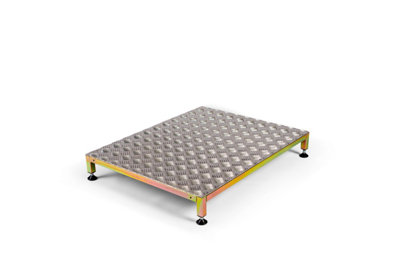 The Ramp People Aluminium Half Step Large Adjustable Mobility Step Outside and Indoor Use