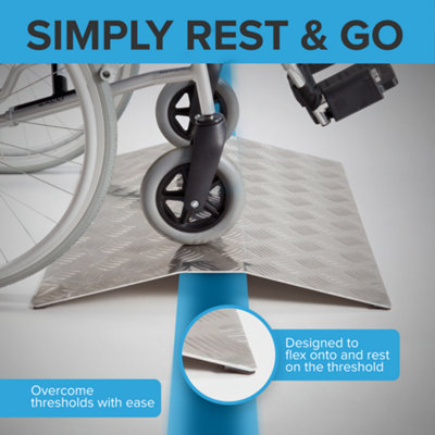 The Ramp People Bridge Ramp 8cm - Aluminium Wheelchair Ramp Threshold ...
