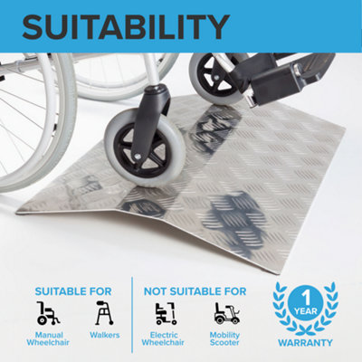 The Ramp People Bridge Ramp 8cm - Aluminium Wheelchair Ramp Threshold ...