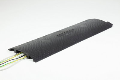 The Ramp People Cable Cover 1 Channel Black 2000kg Capacity 105mm x 25mm Channel Plastic Cable Protector