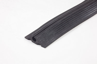 The Ramp People Cable Ramp Black 1m - 9m (1m) 20mm Channel Diameter Rubber Cable Protector 2000kg capacity