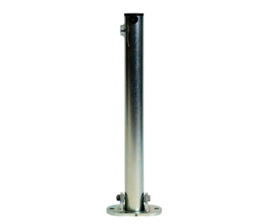 The Ramp People Folding Parking Bollard - Silver Driveway Security Post ...