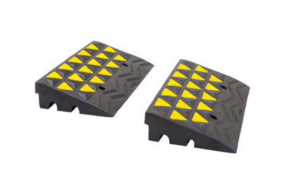 The Ramp People Heavy Duty Kerb Ramps 10cm - Pair - Includes Fixings 20000kg Capacity