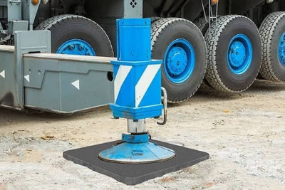 The Ramp People Outrigger Crane Pads (40cm x 40cm x 4cm) Heavy Duty 100 ...