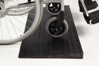 The Ramp People Rubber Threshold Ramp 4mm - 100mm (44mm) 1000kg Capacity Step Ramp Kerb Ramp Wheelchair Ramp