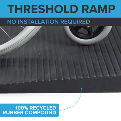 The Ramp People Rubber Threshold Ramp 6cm High 1000kg Capacity ...