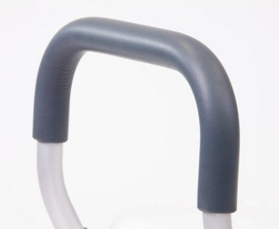 The Ramp People Shower Stool with Handles - Adjustable Height, Aluminium & Plastic, Non Slip Rubber Feet