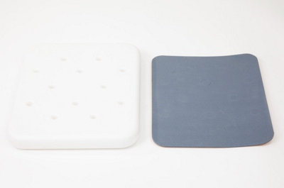 The Ramp People Shower Stool with Handles - Adjustable Height, Aluminium & Plastic, Non Slip Rubber Feet