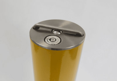 The Ramp People Stainless Steel Retractable Bollard - Yellow Telescopic ...