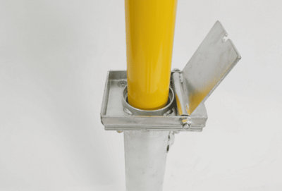 The Ramp People Stainless Steel Retractable Bollard - Yellow Telescopic ...