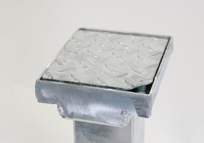 The Ramp People Telescopic Bollard - Silver Steel Telescopic Security ...