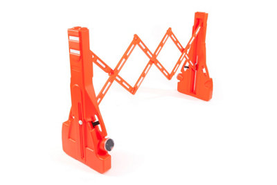 The Ramp People Water Barrier - Red Plastic Expandable Barrier - Expand up to 2.3m Safety Barrier Mobile