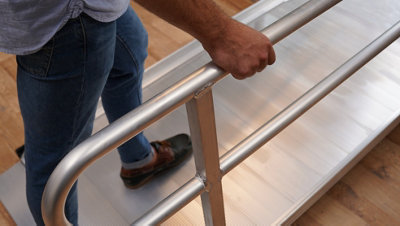 The Ramp People Wheelchair Ramp with handrails 8ft/2.4m Outdoor or ...