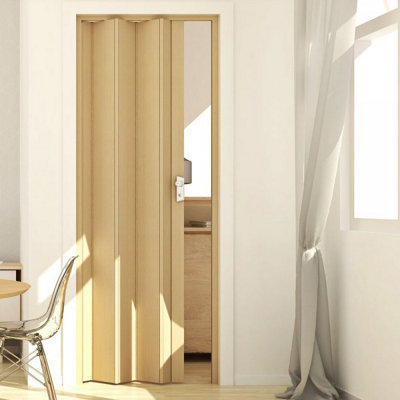 The Rapido Folding Accordion Door - Beech Wood Effect