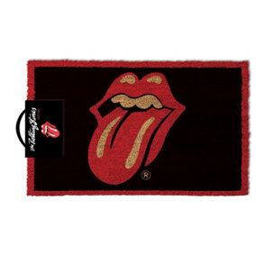 The Rolling Stones Lips Door Mat Red/Maroon/Light Brown (One Size)