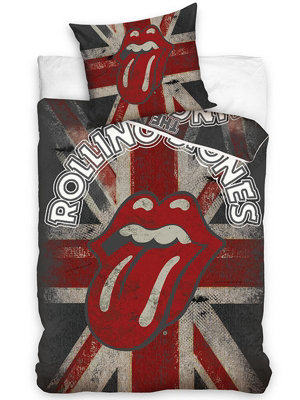 The Rolling Stones Union Jack 100% Cotton Single Duvet Cover - European Size