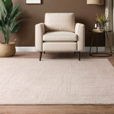 The Rug Edit Axel Scandi Patterned Ivory Rug 200x275cm